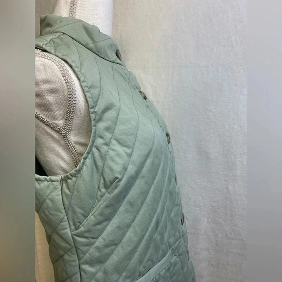Christopher & Banks quilted button up vest women’s size S - Picture 9 of 12